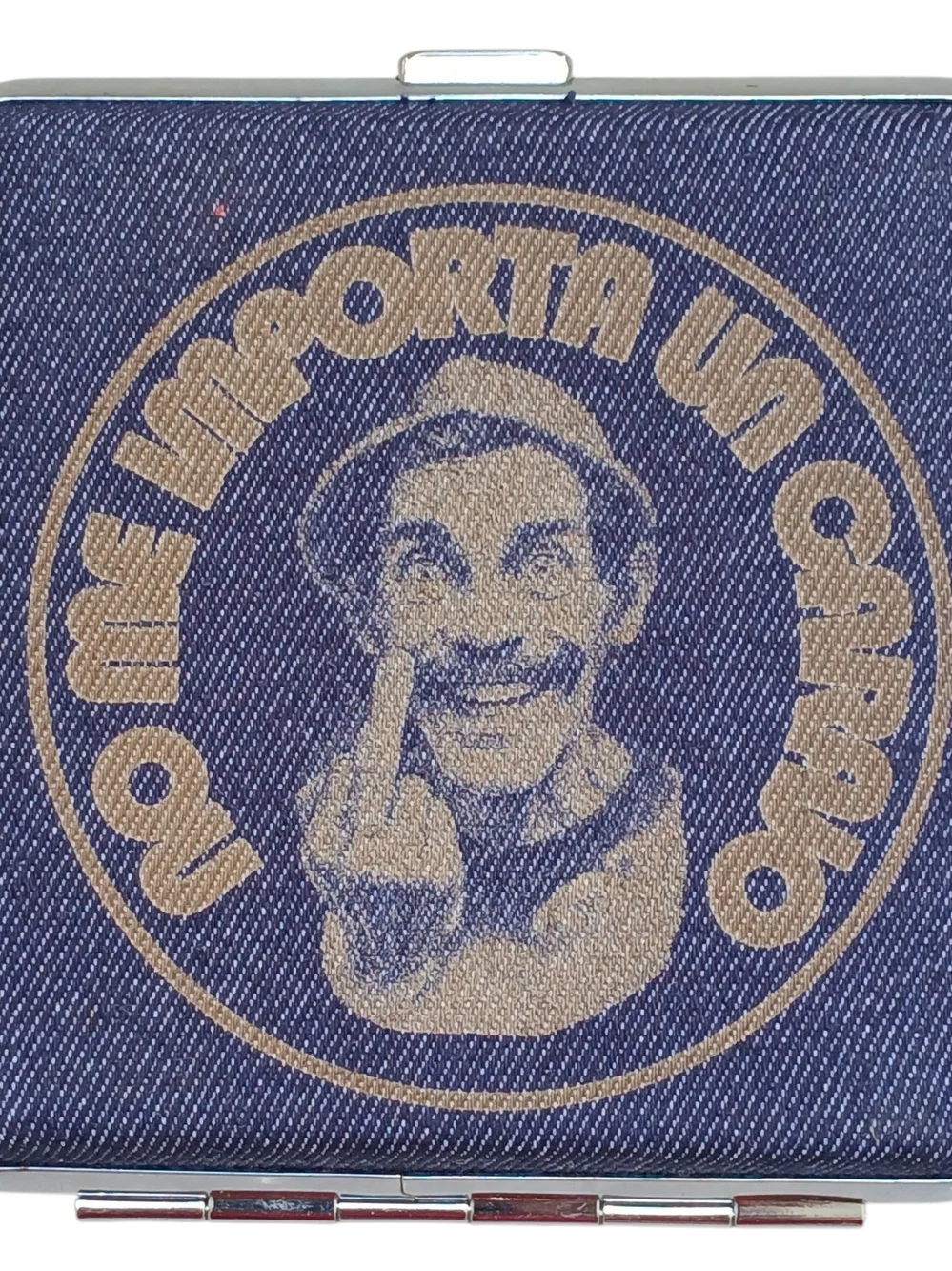 Don Ramon Custom Laser-Engraved Metal Slim Wallet / Card & Cigarette Case.